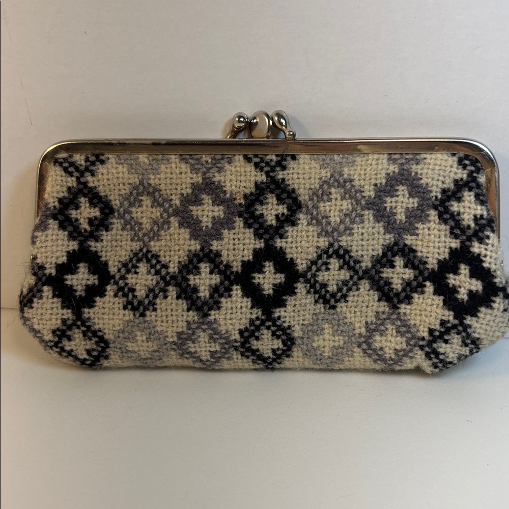 Vintage 1970s Welsh‎ Tapestry Woven Wool Coin Purse